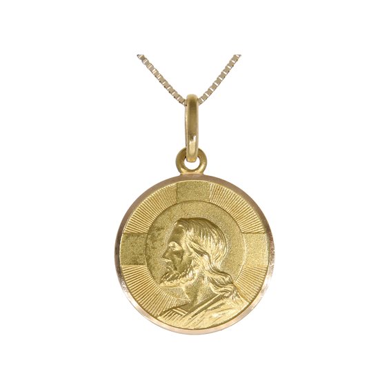 Pendant Soprana Gioielleria in Gold DIO TI PROTEGGA 18MM - DIO TI PROTEGGA 18MM